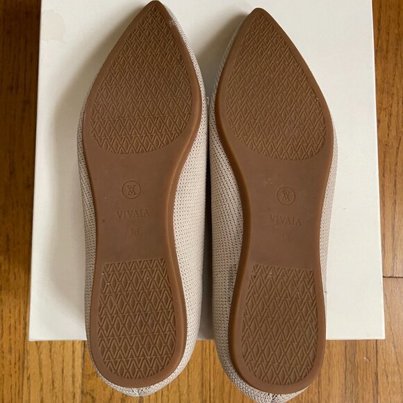 Vivaia Pointed-Toe Ballet Flats (Aria 5°), Almond, US Size 7-7.5 - Picture 8 of 8